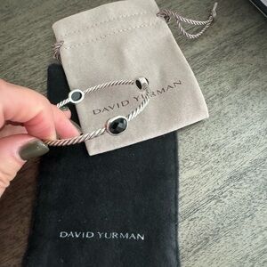 David Yurman bangle w onyx stones